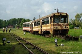 21.05.2010 Wagon motorowy (a raczej to co z niego zostało) MBxd2-229 odstawiony w Śmiglu.