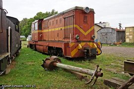 10.09.2022 Lxd2-476 na terenie lokomotywowni w Koszalinie.
