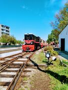 Lxd2-454 na stacji Piaseczno Miasto wąskotorowe. 9.05.2021 Fot. Mikołaj Łuszczyński